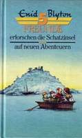 deutsches Buchcover: "Fünf Freunde erforschen die Schatzinsel" (A)