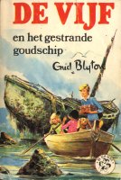 niederländisches Buchcover: "De Vijf en het gestrande goudschip" (A)