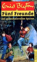 deutsches Buchcover: "Fünf Freunde auf geheimnisvollen Spuren" (C)
