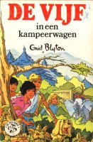 niederländisches Buchcover: "De Vijf in een kampeerwagen" (E)