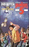 englisches Buchcover: "Five get into trouble" (H)