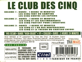 Inhaltsverzeichnis der Box der Franzsischen Citel-Produktion
