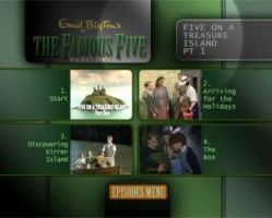 Kapitelmenü von "Five on a Treasure Island"