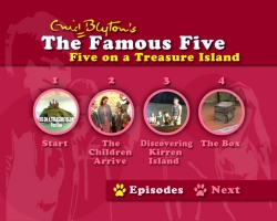 Kapitelmenü von "Five on a Treasure Island"