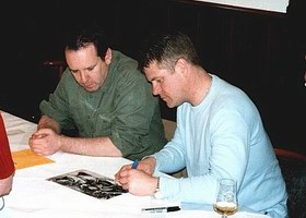 Gary Russell und Marcus Harris beim Treffen in Kamen