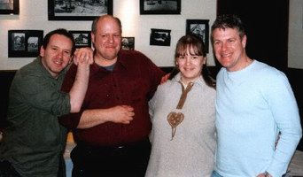 Simone und Marc mit Gary Russell und Marcus Harris beim Treffen in Kamen